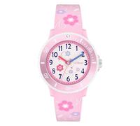 s.Oliver Kinderuhr - Rund - Rosa - 38 mm - Uhr aus Kunststoff mit Quarzwerk am Silikonband mit Dornschließe - Analoge Armbanduhr - 5 ATM wasserdicht - Kratzfest