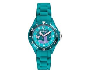 s.Oliver Kinderuhr - Rund - Türkis - 38 mm - Uhr aus Kunststoff mit Quarzwerk am Silikonband mit Dornschließe - Analoge Armbanduhr - 5 ATM wasserdicht - Kratzfest