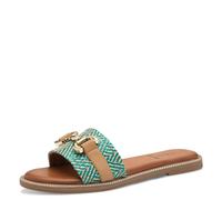 s.Oliver Klassische Pantoletten für Damen, grün, Größe 37 EU