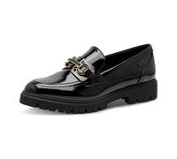 s.Oliver Damen Loafer mit Zierschnalle Elegant, Schwarz (Black Patent), 39 EU