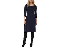 Kleid aus Interlockjersey mit seitlichen Teilungsnähten 44 blau 2179578.5959.44