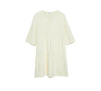 Musselin-Kleid mit Spitzendetails 42 beige 2179129.8000.42