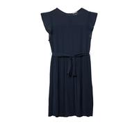Kurzes Chiffonkleid mit Volantärmeln und Bindegürtel 176 blau 2176082.5405.176