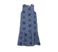 Strukturiertes Stufenkleid aus Viskosemix 46 blau 2181515.57A0.46