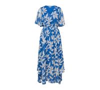 s.Oliver RED LABEL Tailliertes Chiffonkleid mit Allover-Muster in Royal, Größe 40