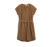 Leinenmix-Kleid mit Eingrifftaschen 44 braun 2179143.8918.44