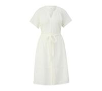 s.Oliver Damen 2151095 Kleid mit Bindegürtel, Creme 0210, 40