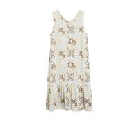 s.Oliver - Kleid creme/mehrfarbig/braun - Gr. - 40