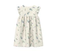 Kurzes Kleid mit All-over-Print und Zierkante 74 creme|mehrfarbig 2176076.04A7.74