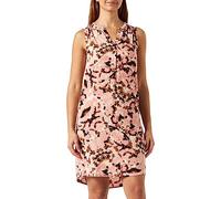 Viskosekleid mit Raffung 36 mehrfarbig|orange