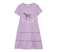 s.Oliver Kleid kurzarm Pferd Rüschen 98 flieder