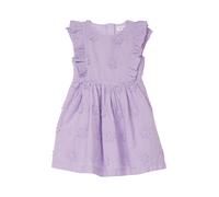 Kurzes Kleid mit Flügelärmeln und floraler Stickerei 110 lila 2176010.4615.110