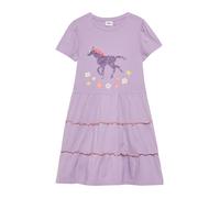 Jersey-Kleid mit Puffärmeln und Pailletten 98 lila 2178181.4615.98