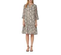 Kleid mit Schlangen-Print und Viskosefutter 44 beige 2175918.80A0.44