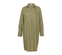 Leinenmix-Kleid mit Turn-up 36 olive 2176378.7900.36