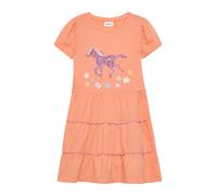 Jersey-Kleid mit Puffärmeln und Pailletten 92 orange 2178181.2218.92
