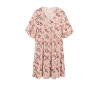 Stufenkleid mit Ballon-Ärmeln 36 rot|creme|mehrfarbig 2179132.39A4.36