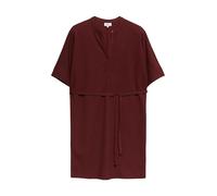 Strukturiertes Jersey-Kleid mit Gürtel und Knopfleiste 46 rot 2180828.3903.46