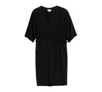 Strukturiertes Jersey-Kleid mit Gürtel und Knopfleiste 46 schwarz 2180828.9999.46
