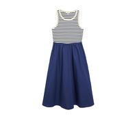 Kleid im Fabricmix mit Eingrifftaschen 44 weiß|blau 2182259.57G4.44