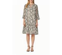 Kleid mit Schlangen-Print und Viskosefutter 42 beige 2175918.80A0.42