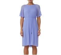 Plissiertes Chiffon-Kleid mit Raglanärmeln 46 blau 2171120.5328.46