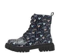 s.Oliver Kinderschuhe Schnürstiefel BLACK COMB. BLACK COMB. - Gr. - 31