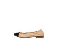 Kunstleder-Ballerinas mit Schleife 41 beige 2177640.8100.41