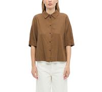 Kurzarm-Bluse aus Leinenmix 36 braun 2179138.8918.36