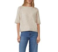 s.Oliver Kurzarmpullover aus Alpakamix Kurzarm Damen Beige Größe 38