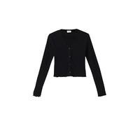 Kurze Ajour-Strickjacke mit Zierknopfleiste 170/176 schwarz 2169178.9999.170_176