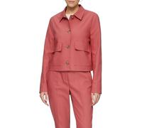 Kurze Jacke aus Baumwollsatin mit aufgesetzten Taschen 36 Rosa 2158703.4507.36