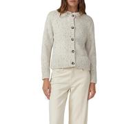 Kurze Strickjacke aus Baumwollmix mit Knopfleiste 40 creme 2168147.04X3.40