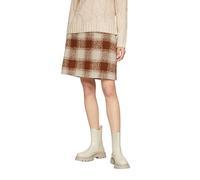 s.Oliver Rock Kurzer Bouclé-Rock mit Musterung Beige Größe 34
