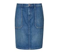 Kurzer Jeansrock mit aufgesetzten Taschen 36 blau