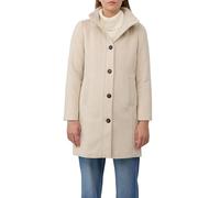 Kurzer Mantel aus Wollmix mit Knopfleiste 42 beige 2166596.81W9.42