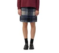 Kurzer Wollmix-Rock mit Karo-Muster 44 blau 2170202.59N2.44