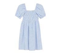 s.Oliver Kurzes Baumwollkleid mit Smok-Details und Puffärmeln