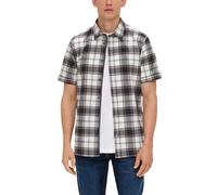 Kurzes Baumwollstretch-Hemd im Slim Fit M blau