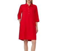 Kurzes Blusenkleid aus Leinenmix mit Eingrifftaschen 46 rot 2163731.3090.46