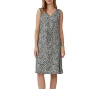 Kurzes Kleid aus strukturiertem Viskosemix mit Binde-Detail 44 schwarz 2165772.99B0.44