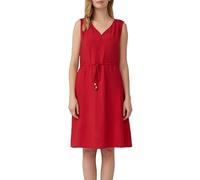 Kurzes Kleid aus strukturiertem Viskosemix mit Binde-Detail 48 rot 2165772.3533.48