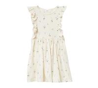 s.Oliver Kurzes Kleid mit All-Over-Print und Volantärmeln