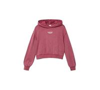 s.Oliver Sweatshirt Kurzes Oversize-Modell mit Garment Dye und Rückenprint Rosa 158/164