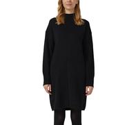 Kurzes Strickkleid mit Stehkragen und Naht-Details 36 schwarz 2175475.9999.36