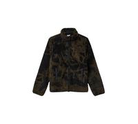 Kuschelige Teddy-Jacke mit All-over-Print 158/164 schwarz|braun 2170827.99A1.158_164