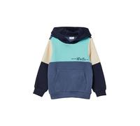 Kuscheliger Hoodie mit Colourblocking 128/134 blau|mehrfarbig 2173451.5544.128_134