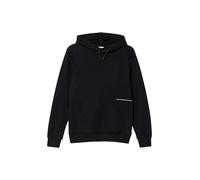 Kuscheliger Hoodie mit kleinem Wording-Print 158/164 schwarz 2170788.9999.158_164