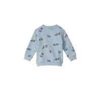s.Oliver Kuscheliges Sweatshirt mit All‑over‑Print Größe 86 Blau/Mehrfarbig