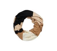 s.Oliver Loopschal Lässiger Feinstrick mit Streifen und Logo-Ring Beige/Mehrfarbig ONESIZE